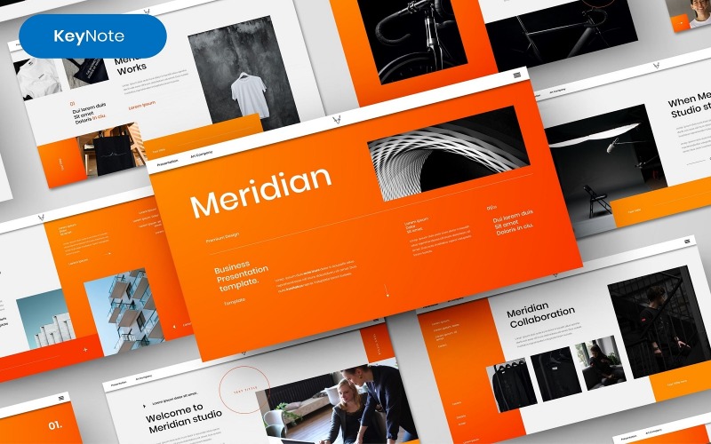 Meridian – Шаблон Business Keynote