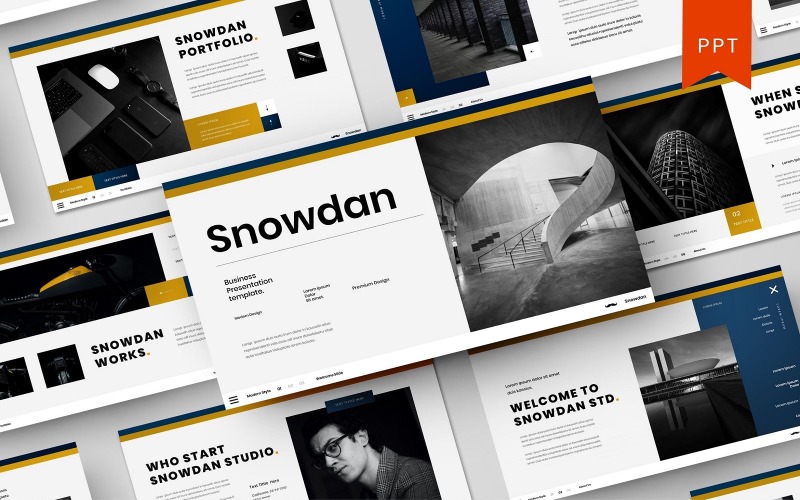 Snowdan – PowerPoint-mall för företag