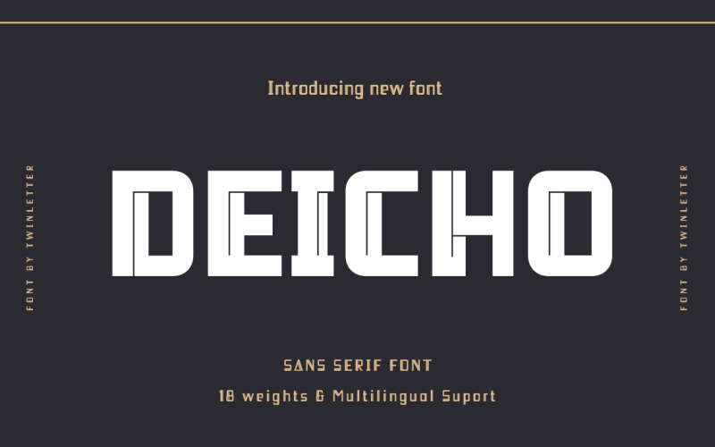 Deicho San Serif 是一个高级字体系列