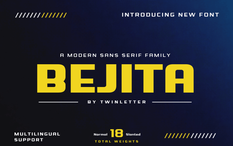 Família de fontes Bejita San Serif