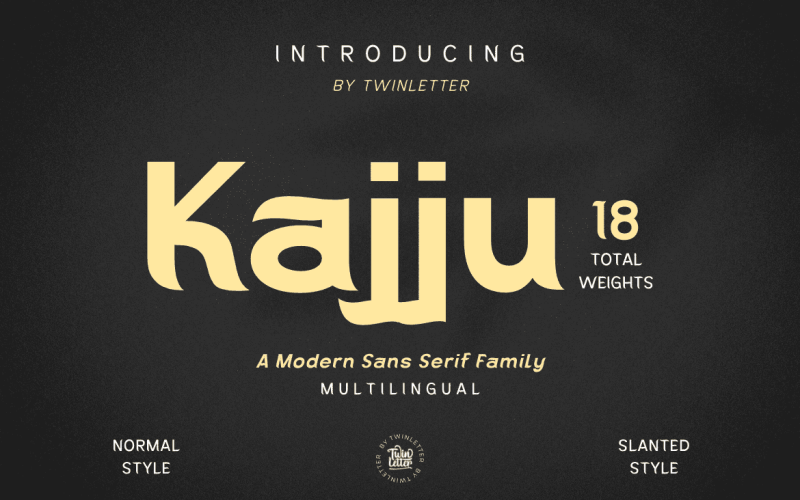 Kajju, een premium lettertypefamilie