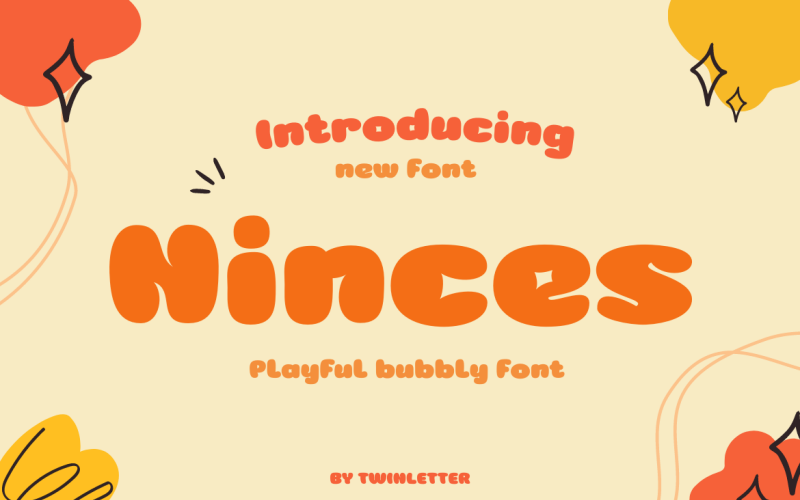 Nences Bubble Display-Schriftart