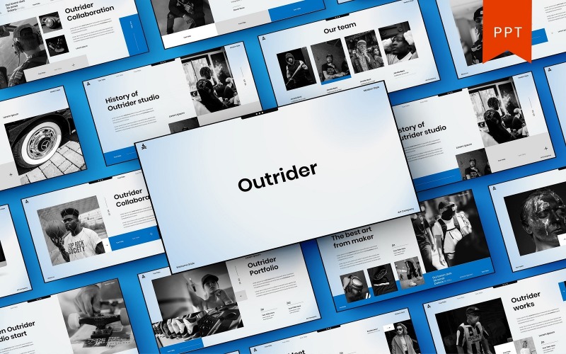 Outrider - Biznes Szablony prezentacji PowerPoint