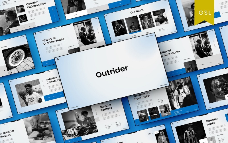Outrider - Modelo de slides do Google para negócios