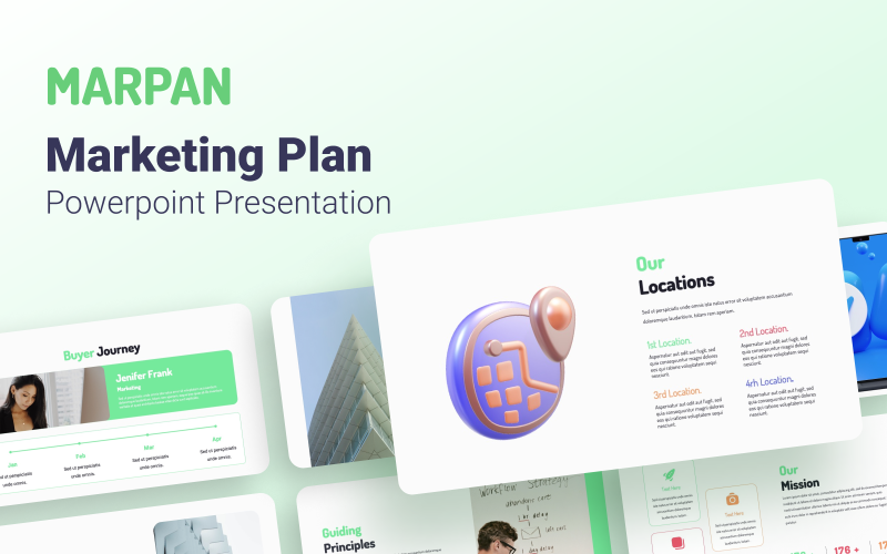 Plan marketingowy Marpan – szablon prezentacji PowerPoint