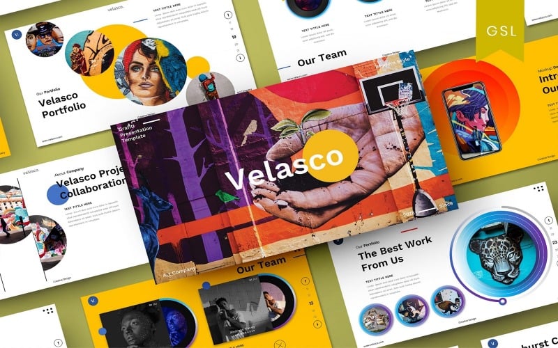 Velasco - Grafiti Google Slide Template