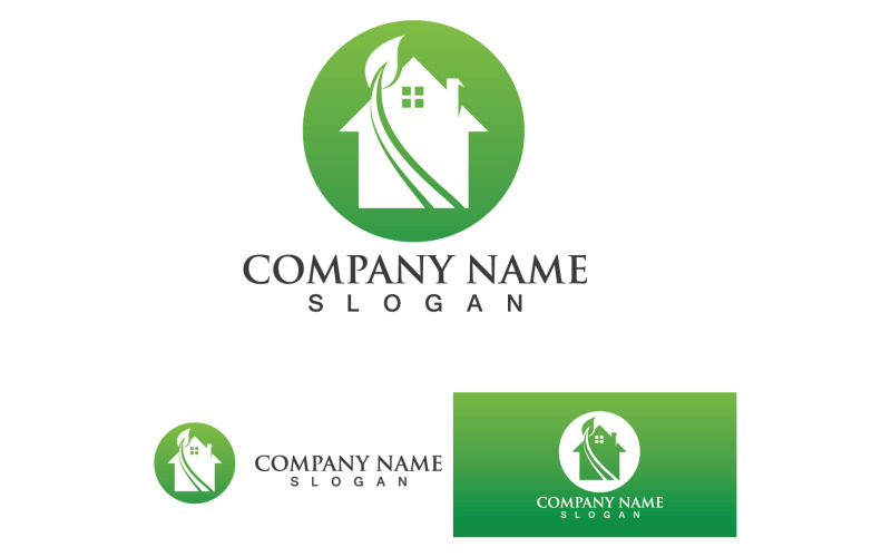 Casa e edificio casa logo e simbolo vettore V49