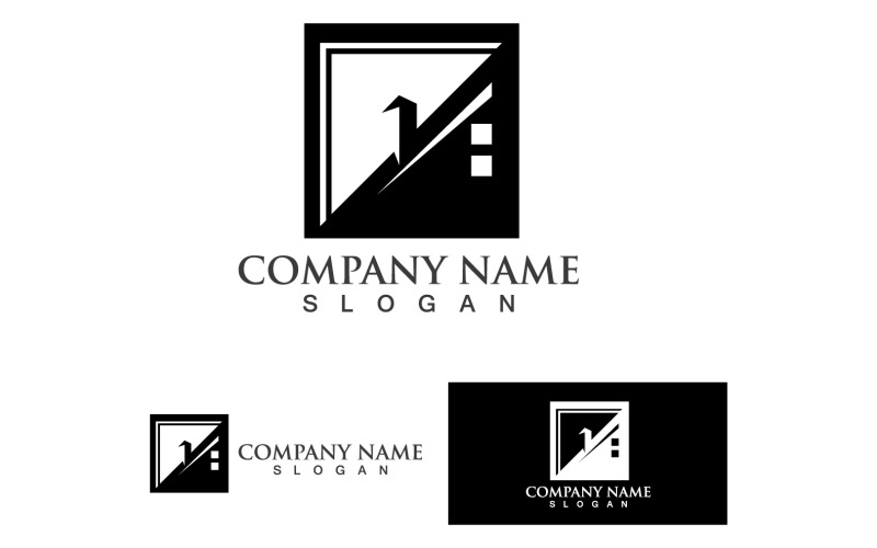 Doma A Dům Budova Logo A Symbol Vektor V63
