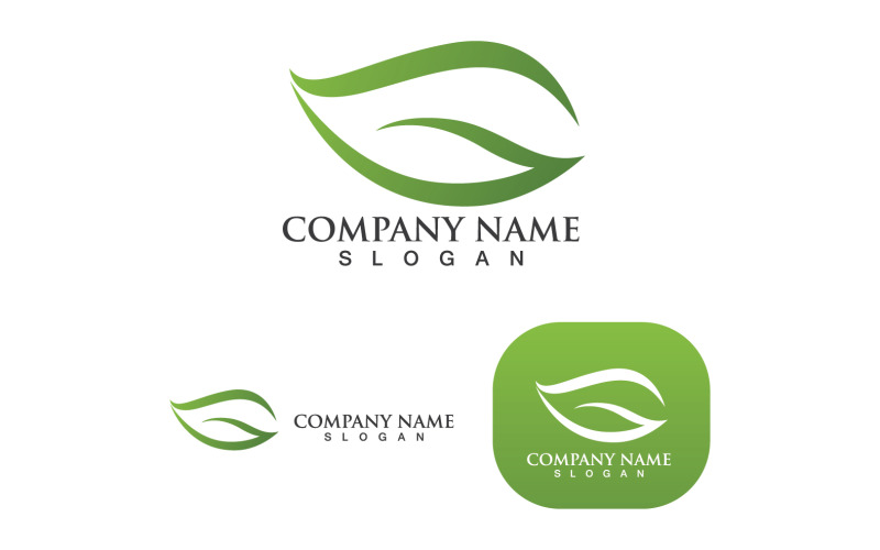Leaf Green Nature Logo Icon Vector V7 - TemplateMonster