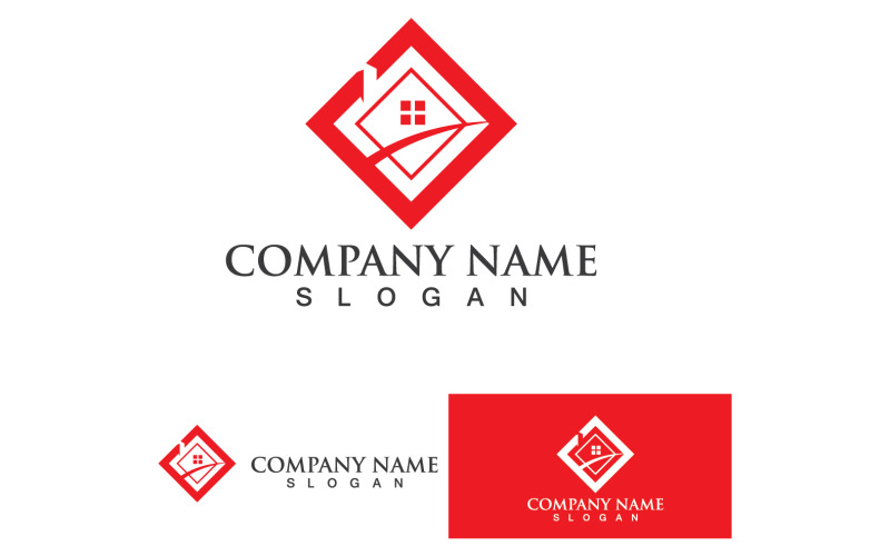 Maison Et Maison Bâtiment Logo Et Symbole Vecteur V53