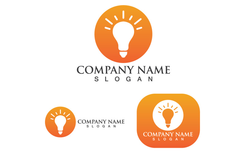 Ampoule Logo Vector Design Illustration V12