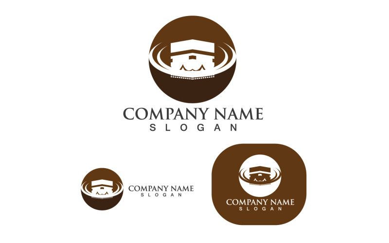 Kaaba Vector Logo et modèle de conception V7