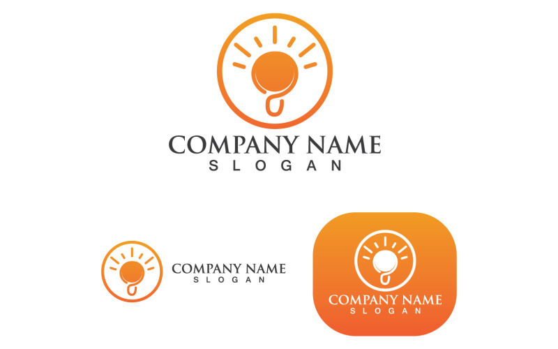 Light Bulb Logo  Vector Design Illustration V10
