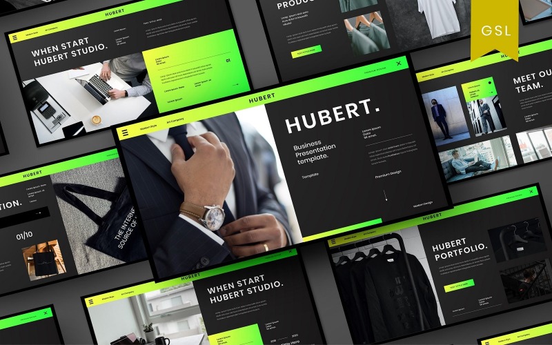 Hubert - 商务 Google 幻灯片模板