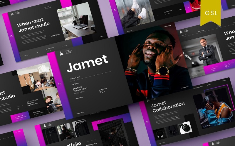 Jamet - Business Google Slide Mall