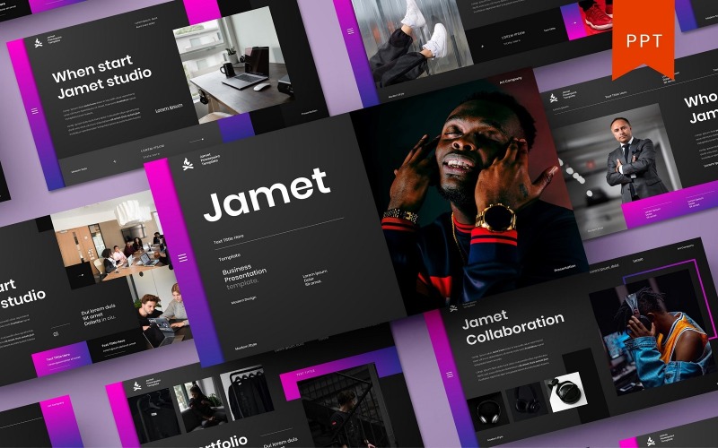 Jamet - Sjablonen PowerPoint presentatie