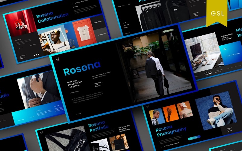 Rosena – Biznes Szablony prezentacji PowerPoint