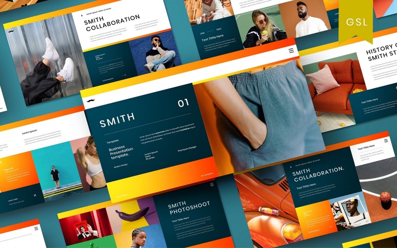 Smith – бізнес-шаблон слайдів Google