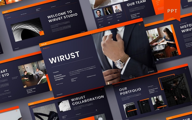 Wirust – Modèle PowerPoint d'entreprise