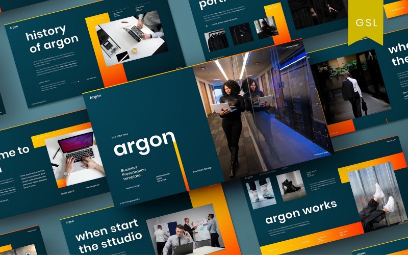 Argon - İş Google Slayt Şablonu
