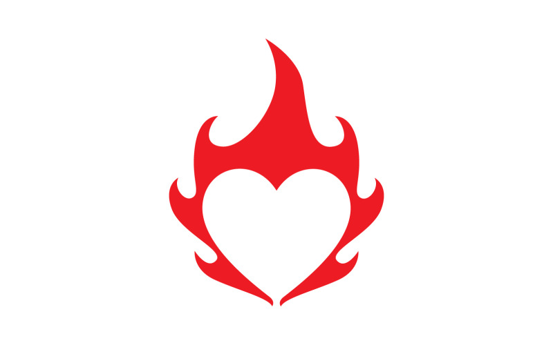Love Heart Logo Icon Template Vector V10 - TemplateMonster