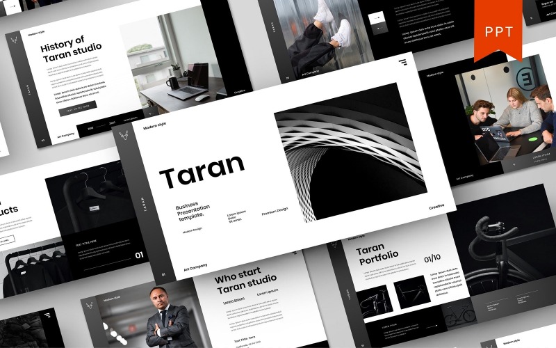Taran – Modèle PowerPoint d'entreprise