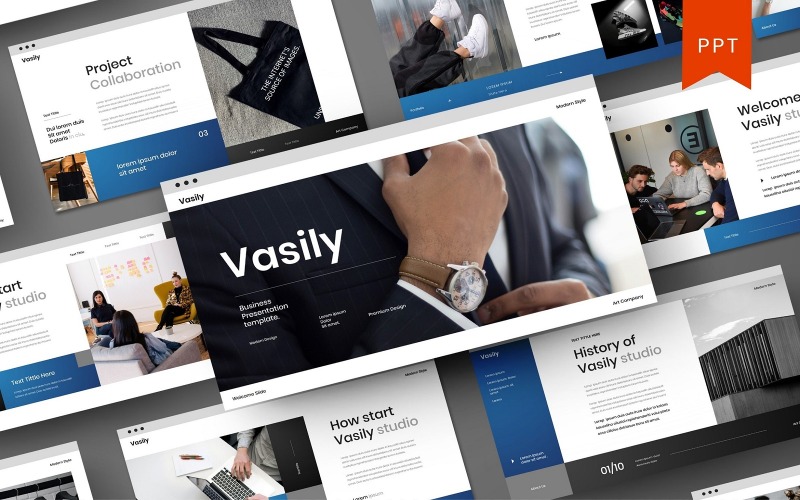 Vasily - Modello di PowerPoint aziendale