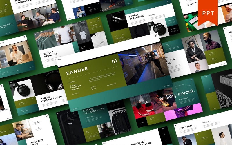 Xander – Modèle PowerPoint d'entreprise