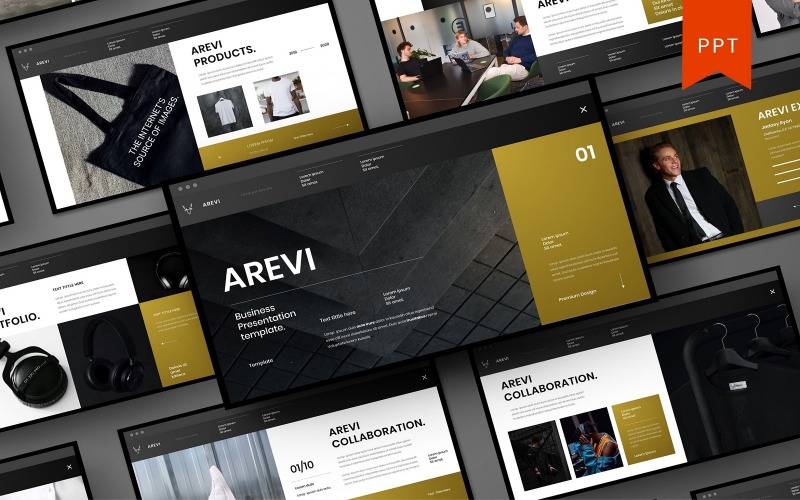 Arevi – Business PowerPoint sablon