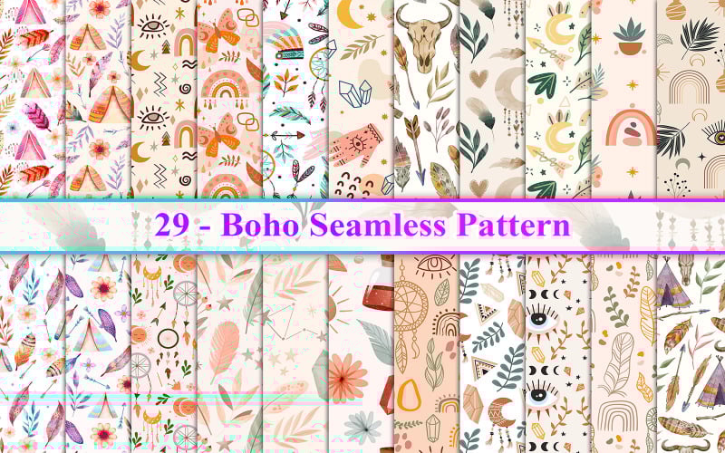 Безшовний візерунок Boho, безшовний візерунок, візерунок Boho