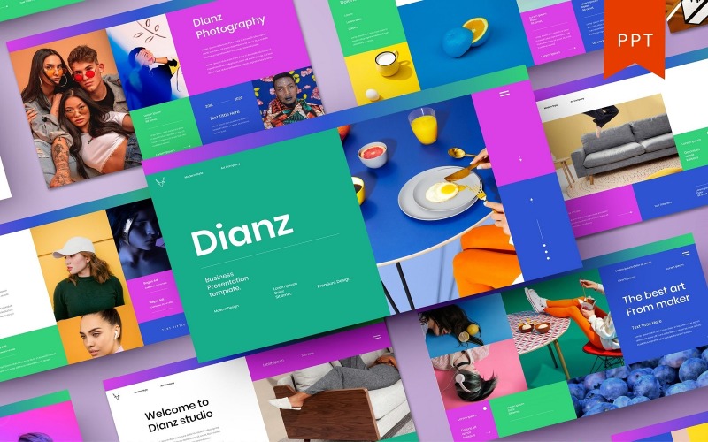 Dianz - Plantilla de PowerPoint de negocios