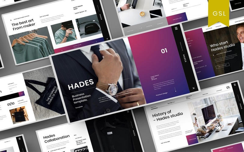 Hades – Biznesowy szablon slajdu Google