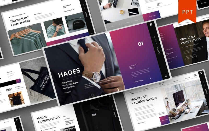 Hades - Modelo de PowerPoint de Negócios