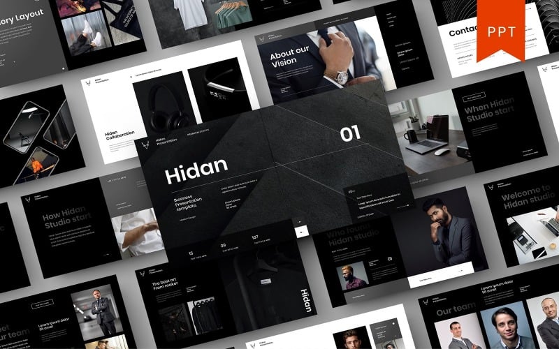 Hidan – šablona Business PowerPoint