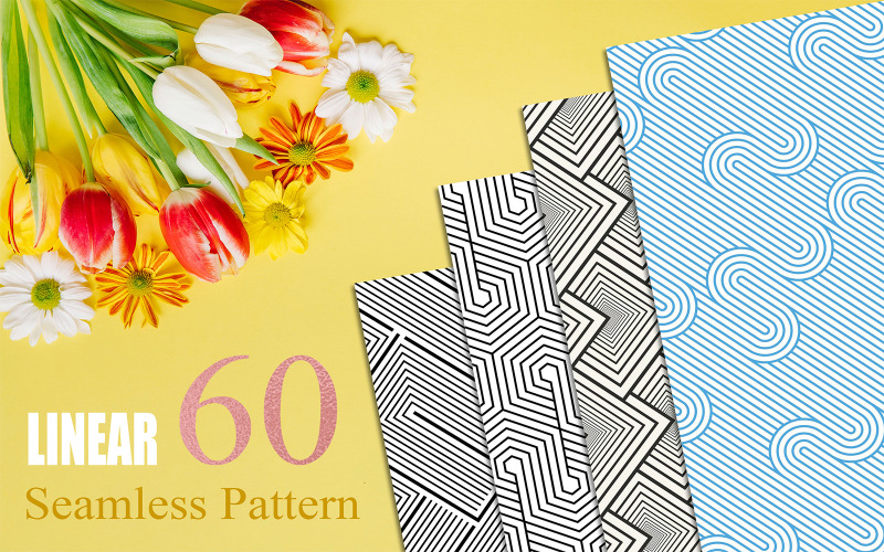 Лінійні геометричні безшовні візерунки