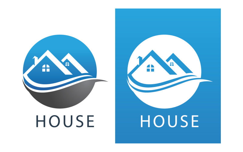maison, bâtiment, logo, vecteur, v26