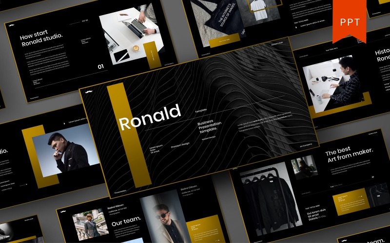 Ronald – Biznes Szablon PowerPoint