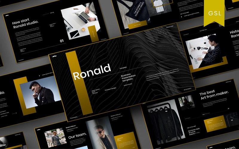Ronald - Modello di diapositiva Google aziendale