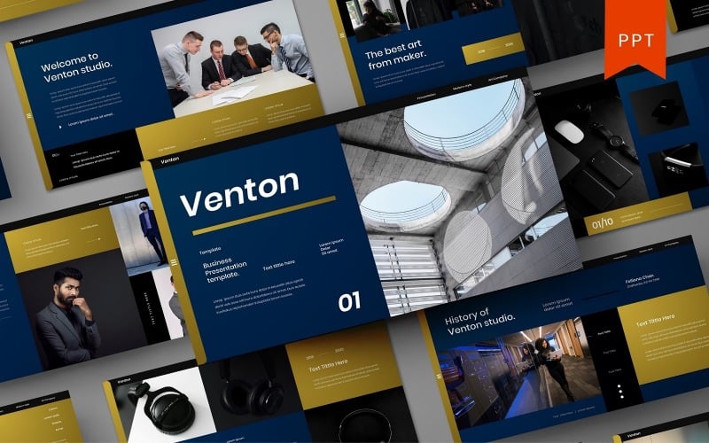 Venton – İş PowerPoint Şablonu