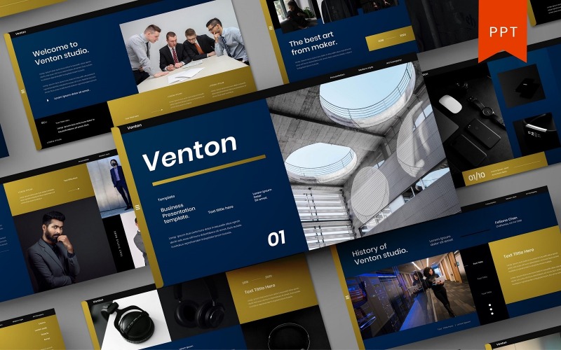 Venton – Modèle PowerPoint d'entreprise