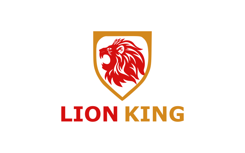 Lion Face Elegancki Fajny Projekt Logo