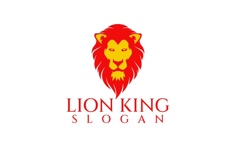 Löwenkopf modernes und kreatives Logo-Design