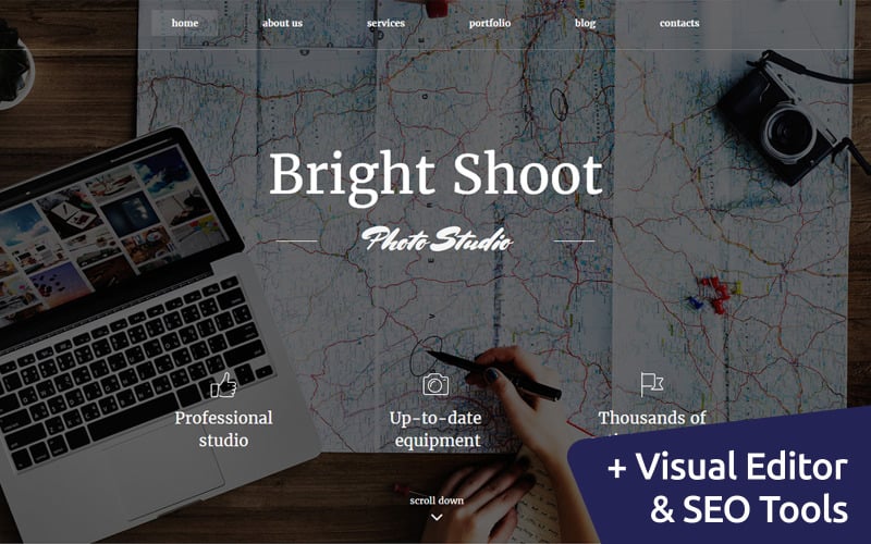Bright Shoot - Galerie de photos de voyage Site Web de la galerie de photos propulsé par MotoCMS 3 Website Builder