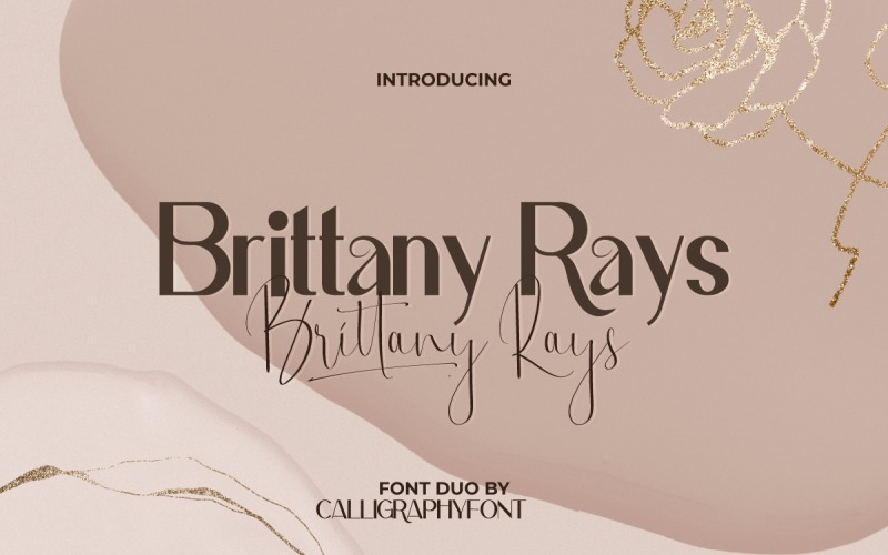 Brittany Rays Приголомшливий та елегантний шрифт Duo