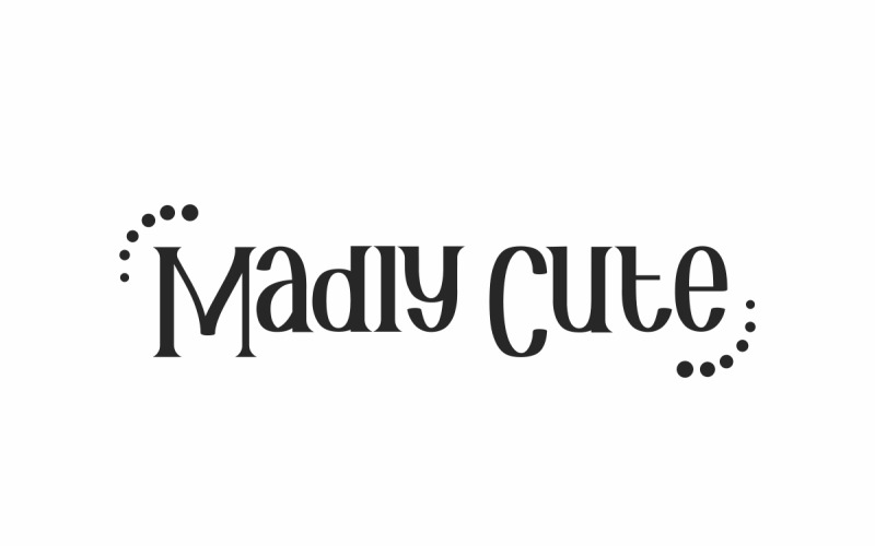 Őrülten aranyos Serif kijelző betűtípus