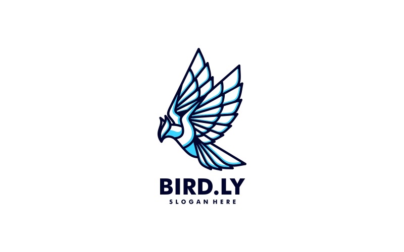 Vector Bird Simple Mascot Logo Template