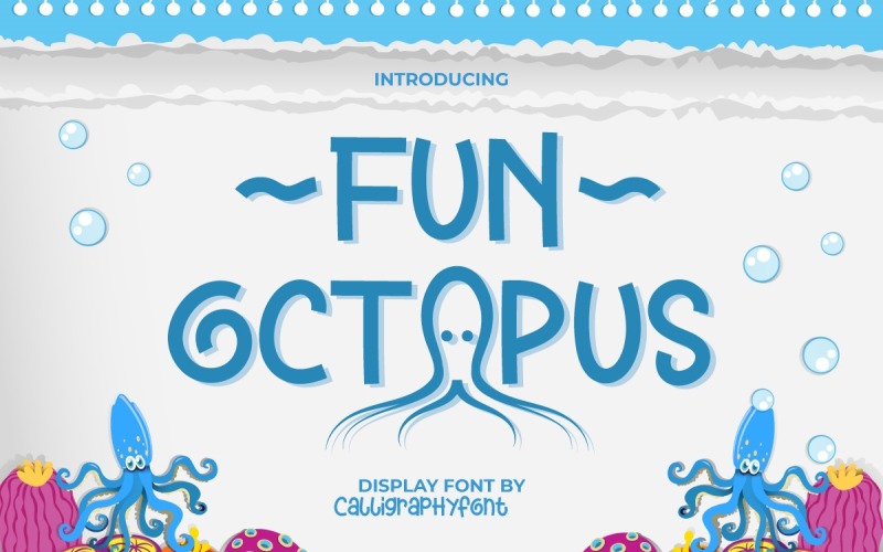 Carattere divertente del display Octopus