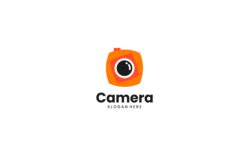Дизайн логотипу градієнта камери