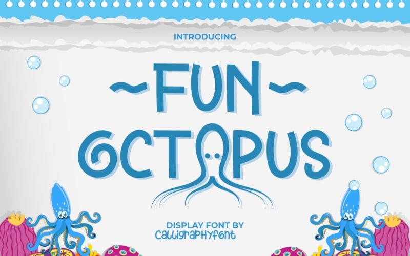 Fun Octopus Playful Display字体