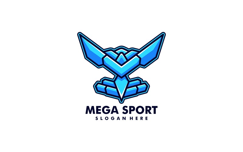 Logotyp för Mega Sport Simple Mascot